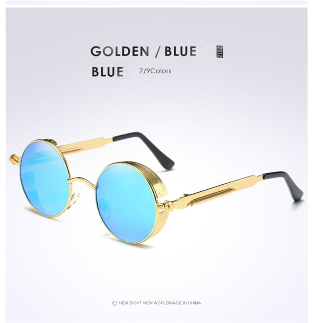 Fashion HD Polarized Sunglasses Men/Women Round Metal Carving Vintage Sun  Glasses Gothic Steampunk Sunglass T371