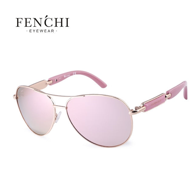 FENCHI 2021 Pink Sunglasses Women Polarized Sunglasess 2020 Driving Pilot sun glasses Men ladies oculos de sol feminino