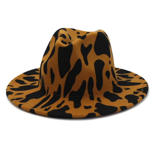 2022 Well Sell New Style Fashion Animal Figure Women Fedora Hat Vintage Panama Jazz Men Wide Brim Fedora Hat